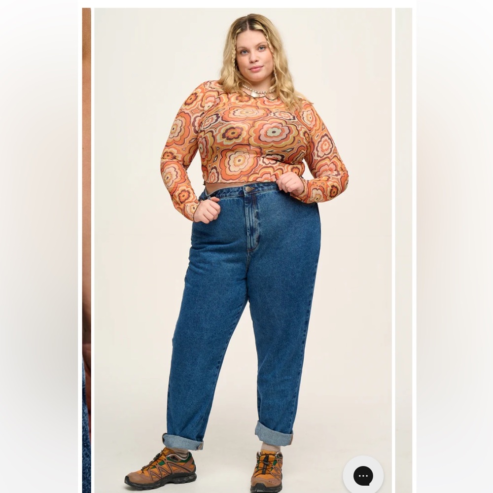 Lucy and Yak Dana mom jeans 38 NWT